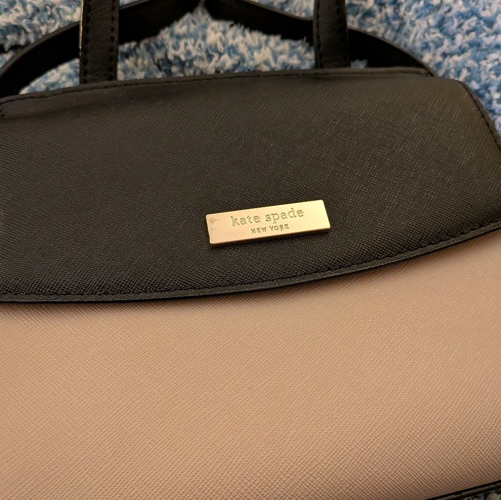 Kate Spade Black and Tan Laurel Way Mini Alisanne Crossbody Bag